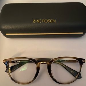 Zac Posen prescription eyeglass frame and case. Excellent gently used condition.